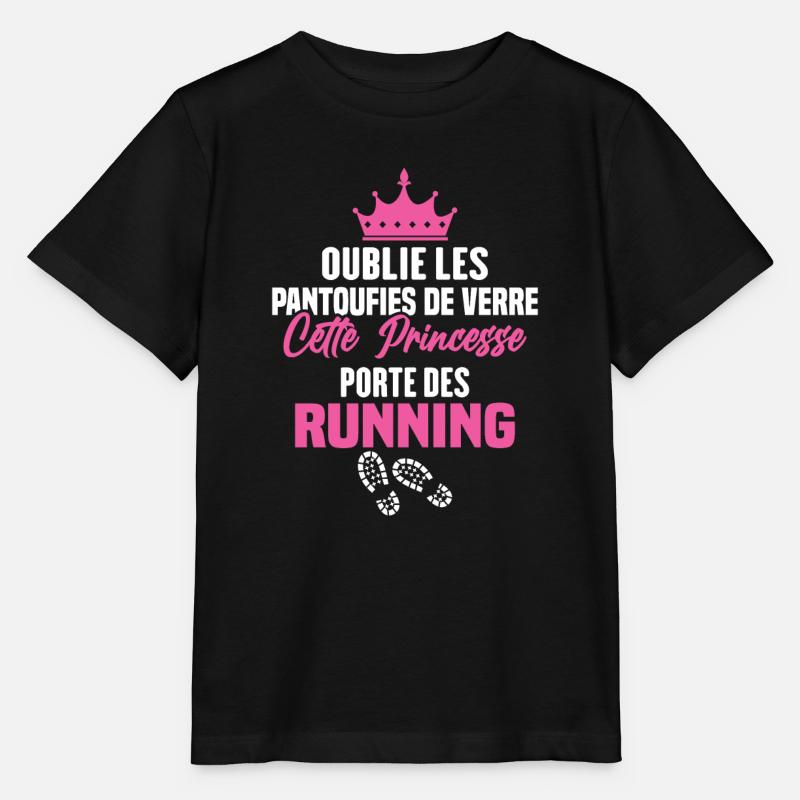 Cette princesse porte des running - T-shirt bio MINI CREATOR Stanley/Stella Enfant - noir