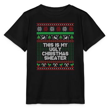 Das ist mein hässlicher Weihnachtspullover - Stanley/Stella Kinder T-Shirt MINI CREATOR  - Schwarz - Vorne - Mikhail (115cm)