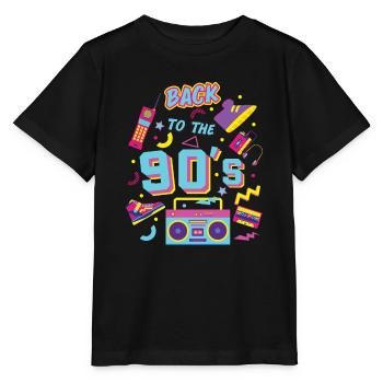 Retour des années 90's - T-shirt bio MINI CREATOR Stanley/Stella Enfant - noir - Devant - Mikhail (115cm)