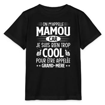 On m'appelle mamou - T-shirt bio MINI CREATOR Stanley/Stella Enfant - noir - Devant - Mikhail (115cm)