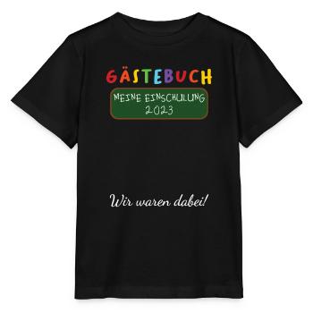 Inscription au livre d’or 2024 des écoliers - T-shirt bio MINI CREATOR Stanley/Stella Enfant - noir - Devant - Mikhail (115cm)