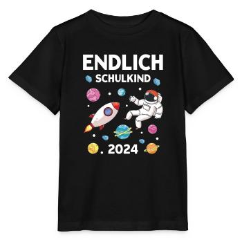 Écolier 2024 Inscription à l’école de l’espace écolier - T-shirt bio MINI CREATOR Stanley/Stella Enfant - noir - Devant - Mikhail (115cm)