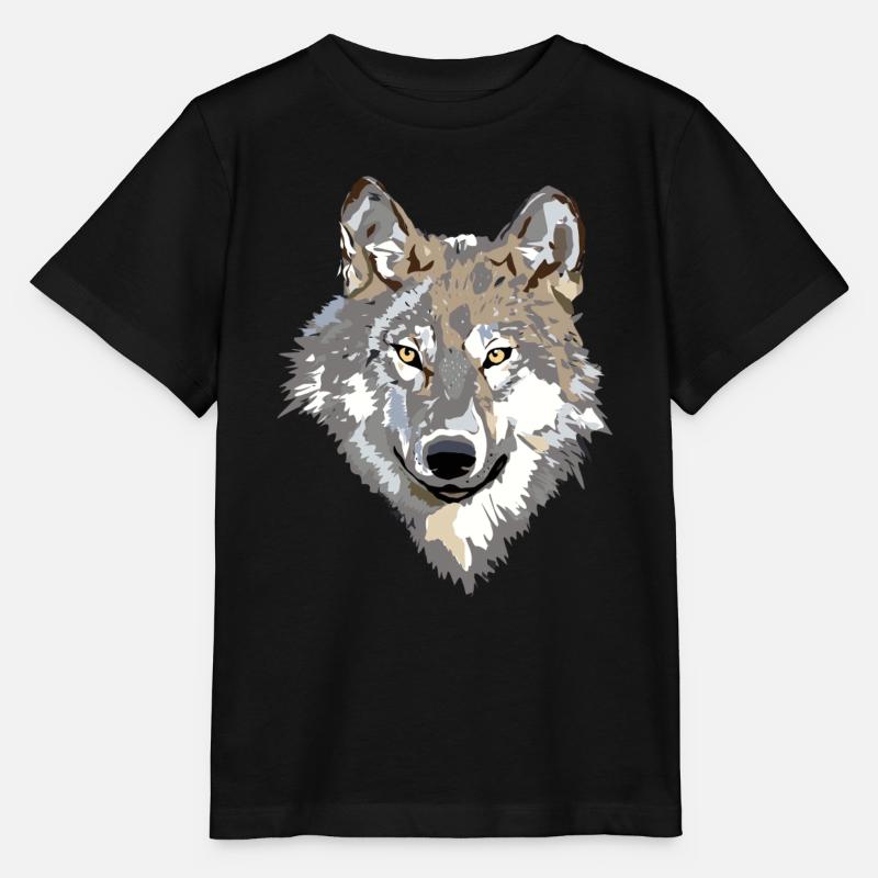 Loup - T-shirt bio MINI CREATOR Stanley/Stella Enfant - noir