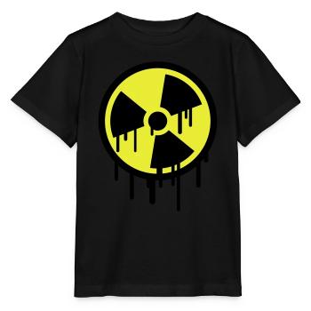 Atom Symbol Graffiti - Stanley/Stella Kinder T-Shirt MINI CREATOR  - Schwarz - Vorne - Mikhail (115cm)
