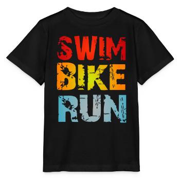 Triathlon - Stanley/Stella MINI CREATOR Kids’ T-Shirt - black - Front - Mikhail (115cm)