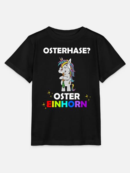 Osterhase oder Oster Einhorn - Stanley/Stella Kinder T-Shirt MINI CREATOR - Schwarz