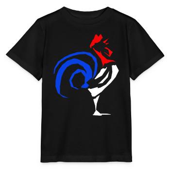 coq français - T-shirt bio MINI CREATOR Stanley/Stella Enfant - noir - Devant - Mikhail (115cm)