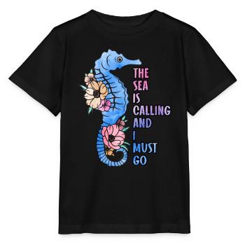 Ocean Sublimation - Stanley/Stella MINI CREATOR Kids’ T-Shirt - black - Front - Mikhail (115cm)