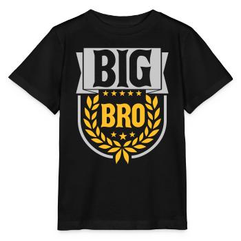 Big Bro Text Logo - T-shirt bio MINI CREATOR Stanley/Stella Enfant - noir - Devant - Mikhail (115cm)