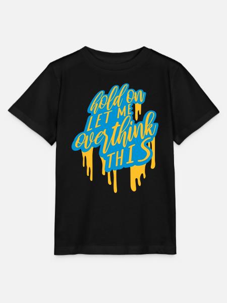 Let me overthink this - Stanley/Stella Kinder T-Shirt MINI CREATOR - Schwarz