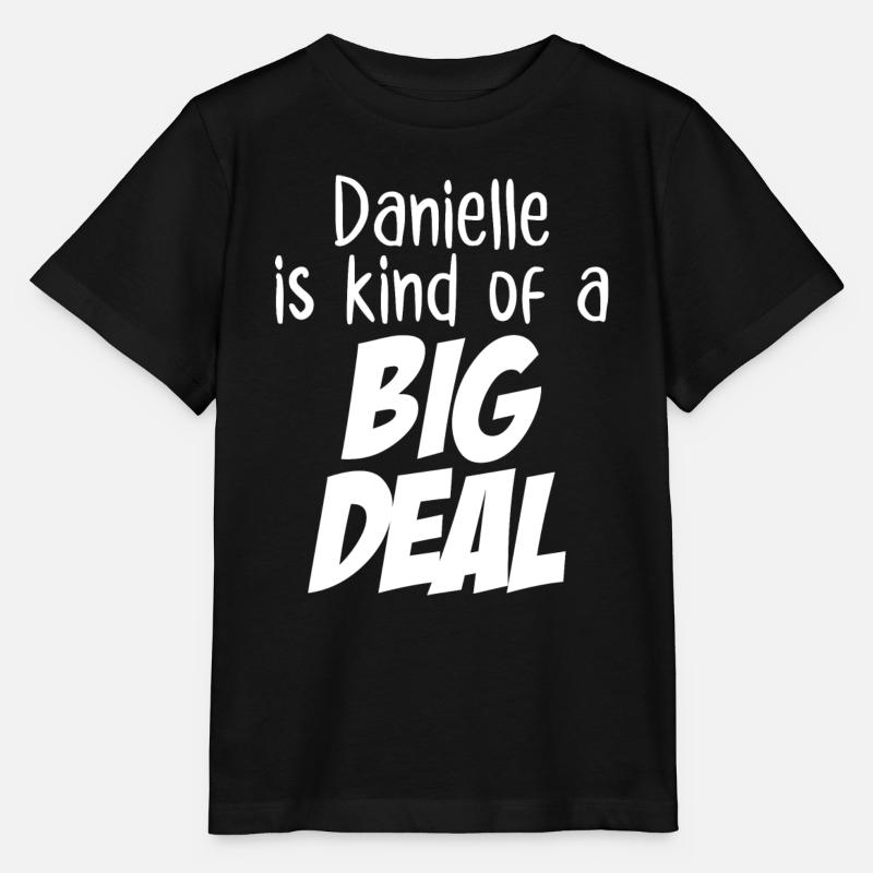 Danielle est un peu une grosse affaire - T-shirt bio MINI CREATOR Stanley/Stella Enfant - noir
