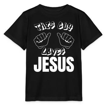 Jesus Christus Gott Kreuz Bibel Kirche Glaube Herr - Stanley/Stella Kinder T-Shirt MINI CREATOR  - Schwarz - Vorne - Mikhail (115cm)