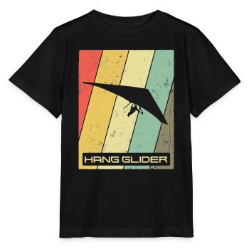 Hanggleiter Drachenflieger Deltasegler - Stanley/Stella Kinder T-Shirt MINI CREATOR  - Schwarz - Vorne - Mikhail (115cm)