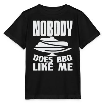 NOBODY DOES BBQ LIKE ME - Stanley/Stella MINI CREATOR Kids’ T-Shirt - black - Front - Mikhail (115cm)