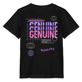 Genuine Streetwear - Stanley/Stella Kinder T-Shirt MINI CREATOR  - Schwarz - Vorne - Mikhail (115cm)