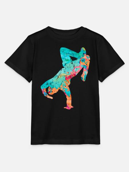 Breakdance Breakdancer PopArt - Stanley/Stella Kinder T-Shirt MINI CREATOR  - Schwarz