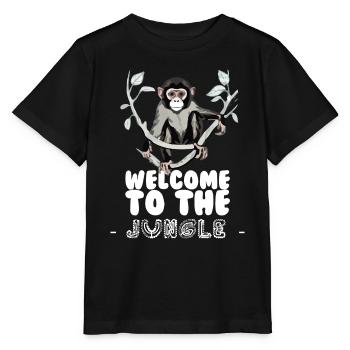 Bienvenue dans la jungle - T-shirt bio MINI CREATOR Stanley/Stella Enfant - noir - Devant - Mikhail (115cm)