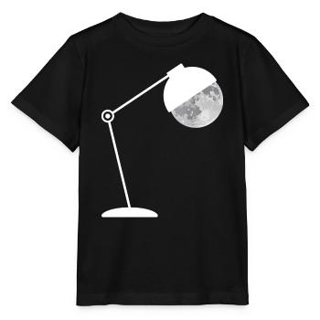 Lampe lune - T-shirt bio MINI CREATOR Stanley/Stella Enfant - noir - Devant - Mikhail (115cm)