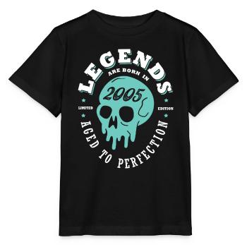 2005 anniversaire skull 18 ans anniversaire - T-shirt bio MINI CREATOR Stanley/Stella Enfant - noir - Devant - Mikhail (115cm)