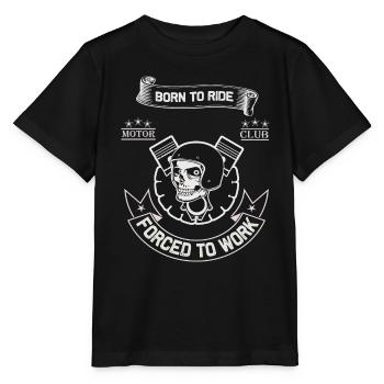 Born To Ride MC Skull Piston Design - Stanley/Stella Kinder T-Shirt MINI CREATOR  - Schwarz - Vorne - Mikhail (115cm)