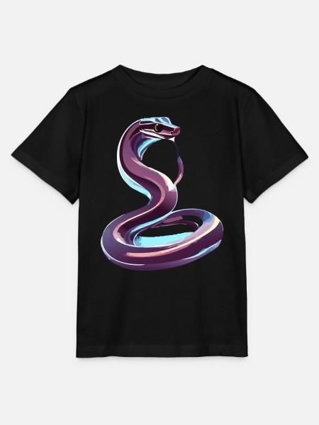 Chrom Schlange - Stanley/Stella Kinder T-Shirt MINI CREATOR - Schwarz