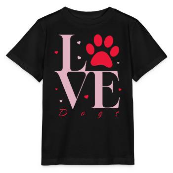 Amour de chien @ Markus - T-shirt bio MINI CREATOR Stanley/Stella Enfant - noir - Devant - Mikhail (115cm)