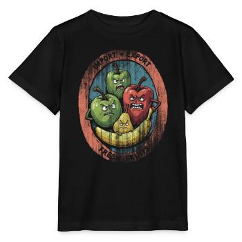 Fresh Fruits - Stanley/Stella Kinder T-Shirt MINI CREATOR  - Schwarz - Vorne - Mikhail (115cm)