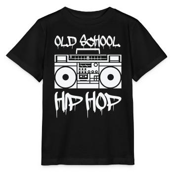 Ghetto blaster old school - T-shirt bio MINI CREATOR Stanley/Stella Enfant - noir - Devant - Mikhail (115cm)