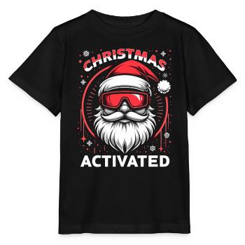 Christmas Mode Activated - Stanley/Stella Kinder T-Shirt MINI CREATOR  - Schwarz - Vorne - Mikhail (115cm)