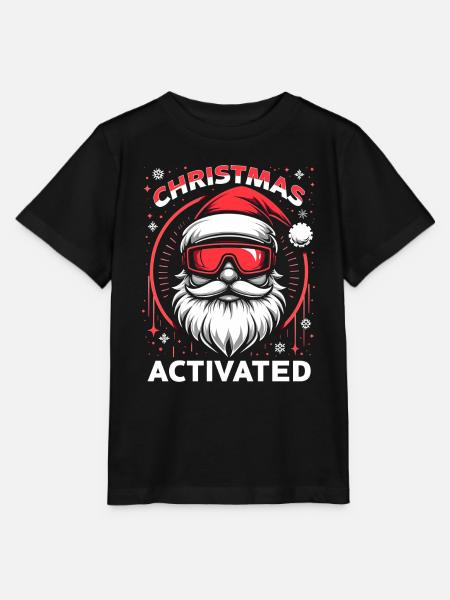 Christmas Mode Activated - Stanley/Stella Kinder T-Shirt MINI CREATOR  - Schwarz