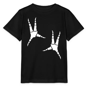 Papageien-Fußabdrücke - Stanley/Stella Kinder T-Shirt MINI CREATOR  - Schwarz - Vorne - Mikhail (115cm)