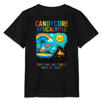 Candycore Apocalypse – Doux, coloré... et soudain - T-shirt bio MINI CREATOR Stanley/Stella Enfant - noir - Devant - Mikhail (115cm)