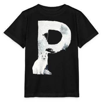 P– decorative character – winter - Stanley/Stella MINI CREATOR Kids’ T-Shirt - black - Front - Mikhail (115cm)