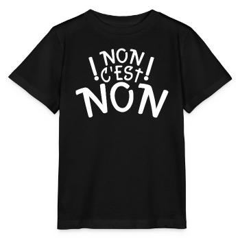 non c’est non - T-shirt bio MINI CREATOR Stanley/Stella Enfant - noir - Devant - Mikhail (115cm)