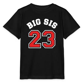 Big Sis 2023 Grande Sœur Bébé Fille De Naissance - T-shirt bio MINI CREATOR Stanley/Stella Enfant - noir - Devant - Mikhail (115cm)
