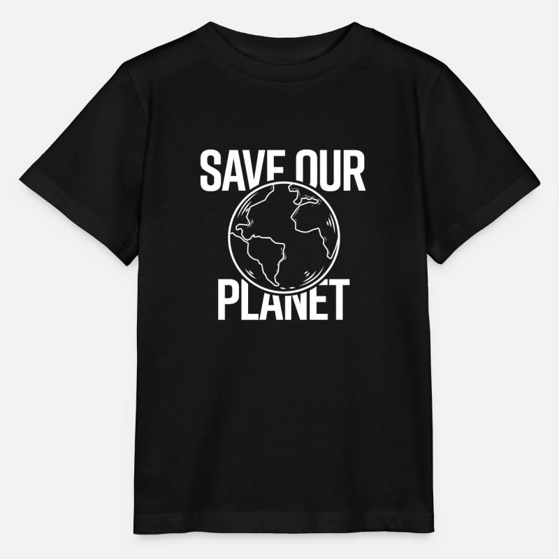 save our planet - Stanley/Stella MINI CREATOR Kids’ T-Shirt - black