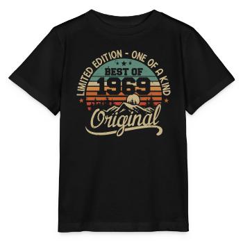 Vintage 1969 Legend - Retro Geburtstagsgeschenk - Stanley/Stella Kinder T-Shirt MINI CREATOR  - Schwarz - Vorne - Mikhail (115cm)