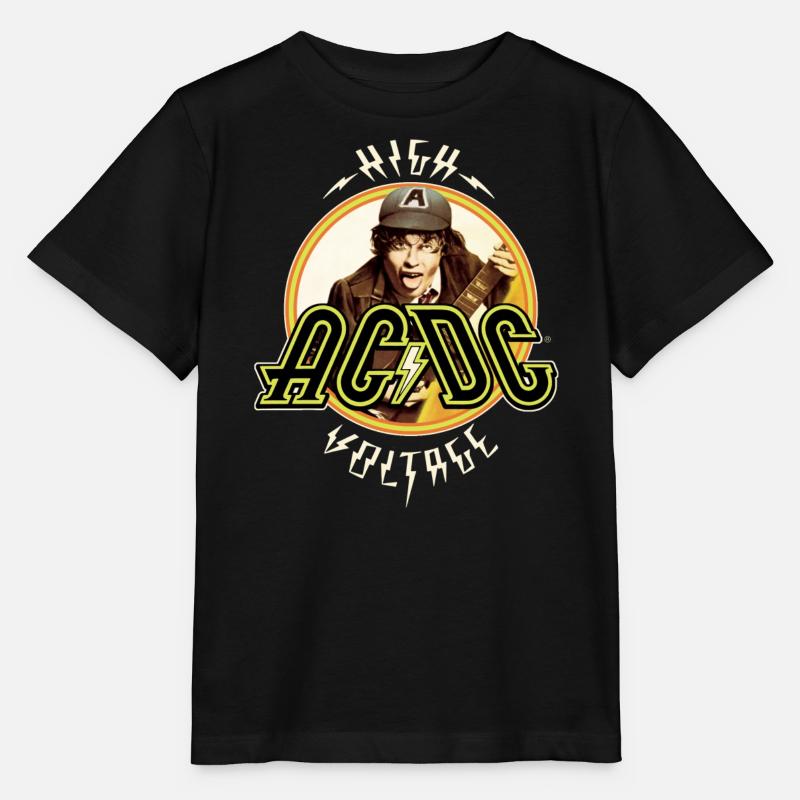 AC/DC Logo High Voltage Album Angus Young - T-shirt bio MINI CREATOR Stanley/Stella Enfant - noir