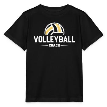 Cadeau coach Volleyball coach | Coach Volleyball - T-shirt bio MINI CREATOR Stanley/Stella Enfant - noir - Devant - Mikhail (115cm)