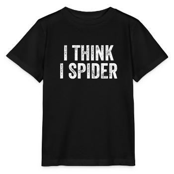 Je pense que j’araignée Denglish - T-shirt bio MINI CREATOR Stanley/Stella Enfant - noir - Devant - Mikhail (115cm)