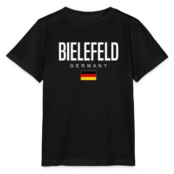 Bielefeld - Stanley/Stella Kinder T-Shirt MINI CREATOR  - Schwarz - Vorne - Mikhail (115cm)