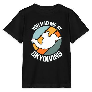 Skydiving Skydiver - Stanley/Stella MINI CREATOR Kids’ T-Shirt - black - Front - Mikhail (115cm)
