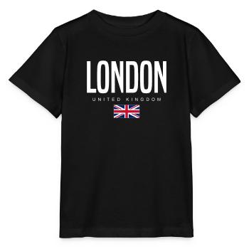 London Vereinigtes Königreich - Stanley/Stella Kinder T-Shirt MINI CREATOR  - Schwarz - Vorne - Mikhail (115cm)
