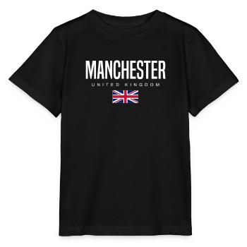 Manchester Vereinigtes Königreich - Stanley/Stella Kinder T-Shirt MINI CREATOR  - Schwarz - Vorne - Mikhail (115cm)