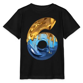 NR. 6 NUMMER 6 COOL 6. GEBURTSTAG - Stanley/Stella Kinder T-Shirt MINI CREATOR  - Schwarz - Vorne - Mikhail (115cm)
