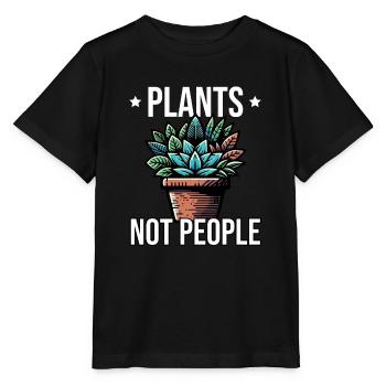 Plants Not People - Stanley/Stella Kinder T-Shirt MINI CREATOR  - Schwarz - Vorne - Mikhail (115cm)