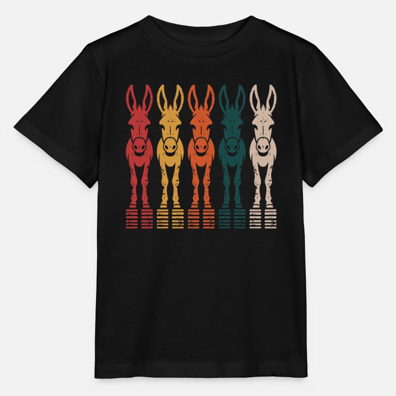Esel - Stanley/Stella Kinder T-Shirt MINI CREATOR  - Schwarz