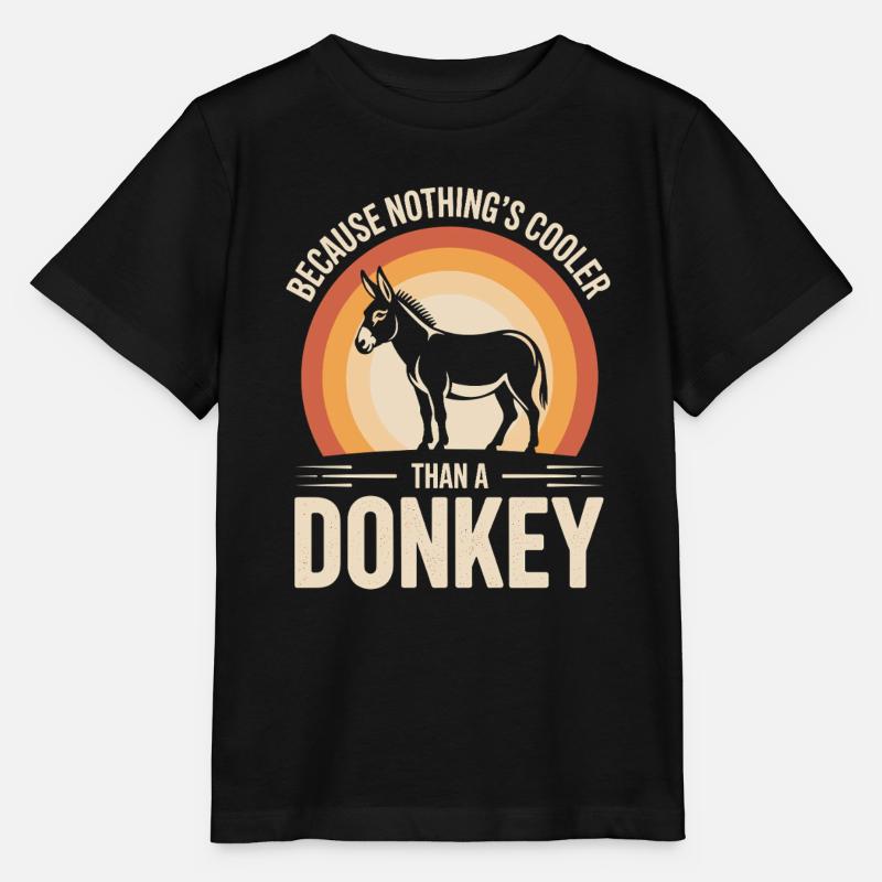 Esel Lustiger Spruch - Stanley/Stella Kinder T-Shirt MINI CREATOR  - Schwarz