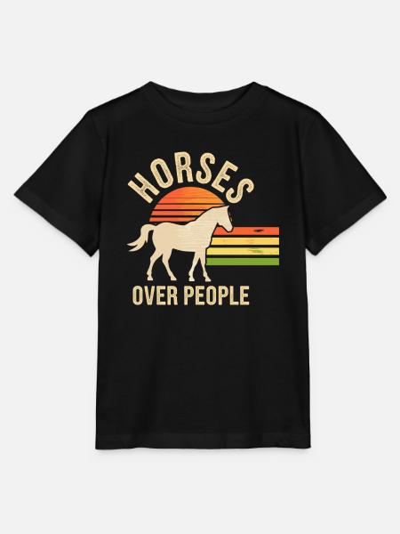 Lustiger Reiterspruch Reiter Pferd - Stanley/Stella Kinder T-Shirt MINI CREATOR - Schwarz