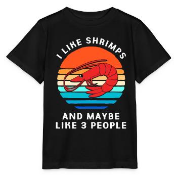 Crabe, Langouste, Fruits de mer, Crevettes - T-shirt bio MINI CREATOR Stanley/Stella Enfant - noir - Devant - Mikhail (115cm)